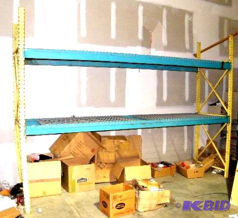 Teardrop Style Pallet Racking - (2) uprights ...