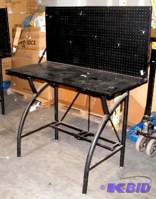 Collapsible Work Desk - Has pegboard backing ...