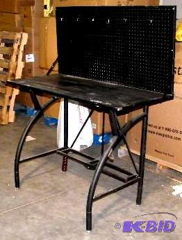 Collapsible Work Desk - Has pegboard backing ...