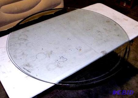 Tempered Round Glass - 1 piece - Beveled edge...