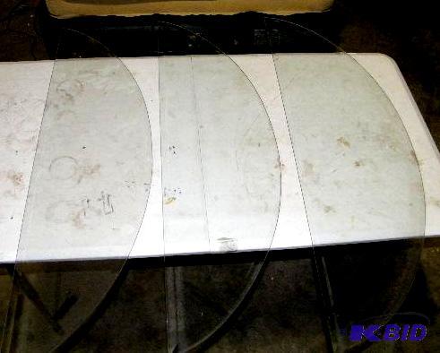 Tempered Glass - Three pieces - Beveled edge ...