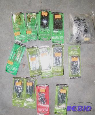 Mixed Lot - Different size nails, hangers, ho...
