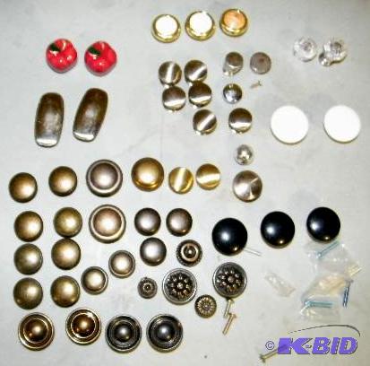 Huge Lot of Knobs - Metal, porcelain, plastic...