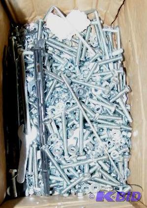 Large Box of Hardware - Nuts, different size&...