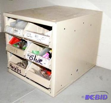 Hardware Organizer - Has 6 drawers - Contents...