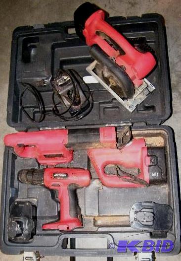 Mastercraft 18V Cordless Power Tool Set - Com...
