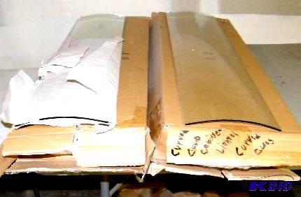 Curved Glass Lot - 7 58&quot w x 32 58&quo...