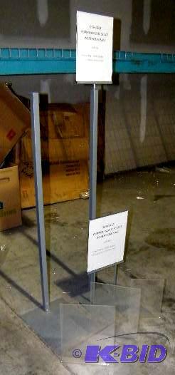 Advertising Stands - (1) large metal frame st...