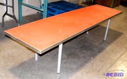 Table - 97&quot l x 25 12&quot d - Has adj...