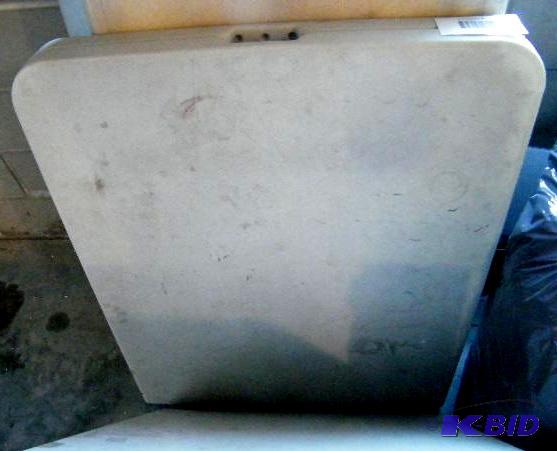 White Folding Table - 70&quot w x 30&quot d...