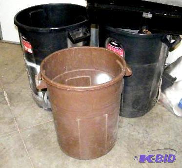 Garbage Cans - One is in rough shape but will...
