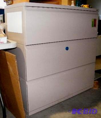 Large Metal Lateral File Cabinet - 42&quot w...