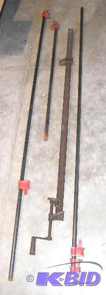 Lot of 4&nbspPipe Clamps - (2) are approxima...