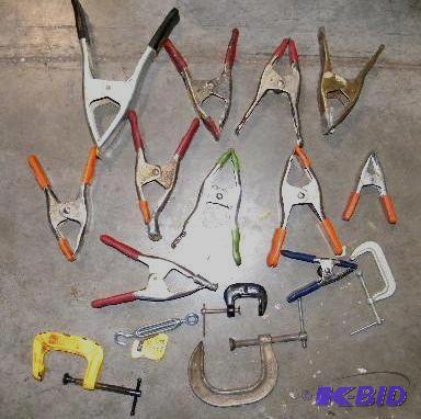 Mixed Lot of Clamps - All metal - 16 total...
