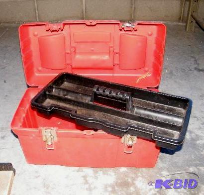 Red Toolbox - Has removable tray - Only one s...