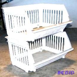 2 Piece Stackable Plastic Bin Set - 17.5&quot...