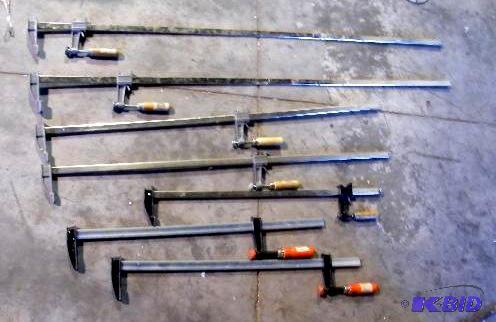 Large Lot of Large Clamps - 2 are 52&quot - ...