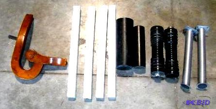 Mixed Leg Lot - One matching set of 4 white -...