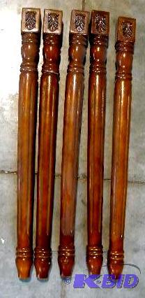 Carved Leg Lot - 5 matching set - 29.25&quot...