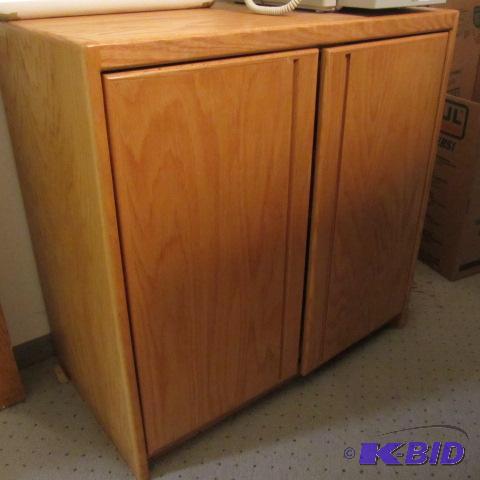 Oak Custom Built Cabinet