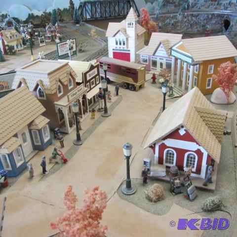 Model Train Main Street Buildings