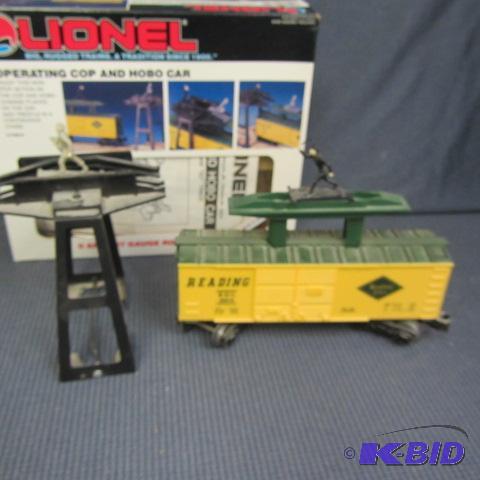 Lionel Cop & Hobo Car