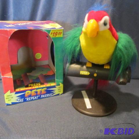 Pete The Repeat Parrot