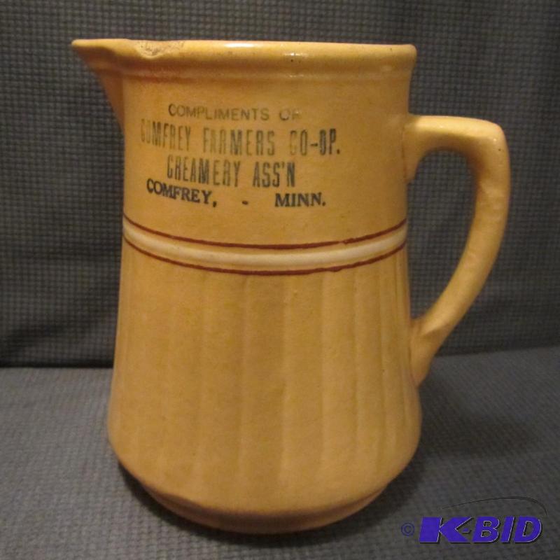 Saffron Ware Advertising Pitcher