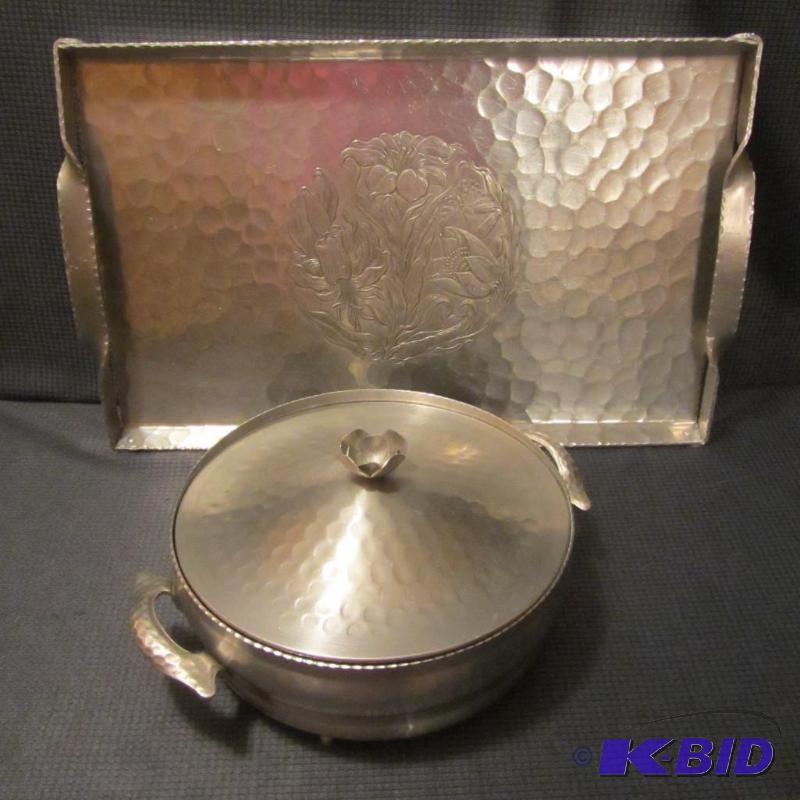 Vintage Hammered Aluminum