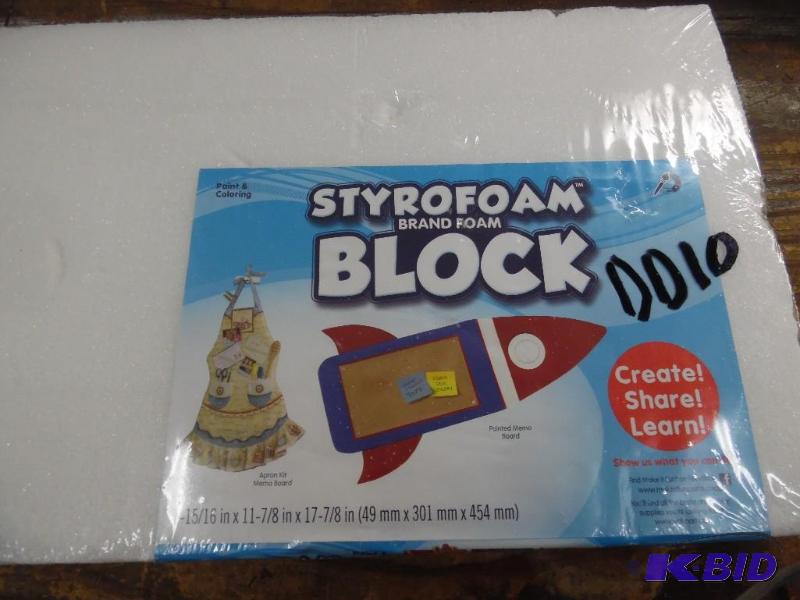 Styrofoam block