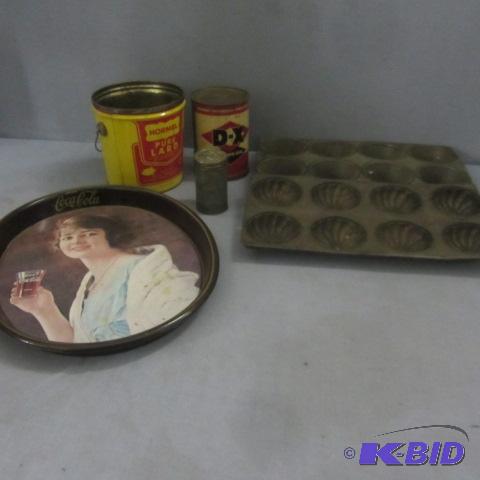 Cupcake, Vintage Tins