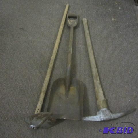 Spade, Pick Axe, Scoop