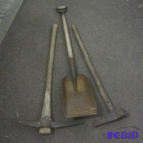 Spade, Pick Axe, Sledge