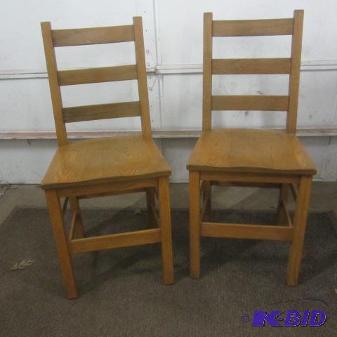 Oak Library Chairs