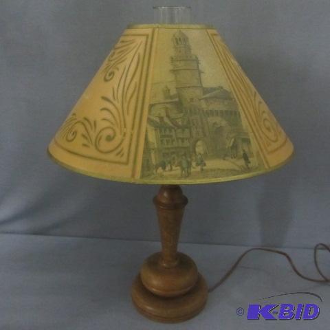 Vintage Wood Lamp