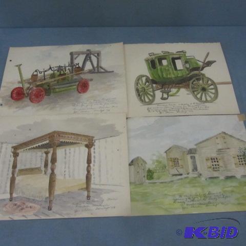 Watercolors By Effie Sheldon Bornhoft