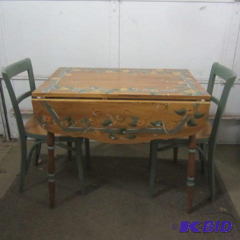 Vintage Drop Leaf Table & Chairs