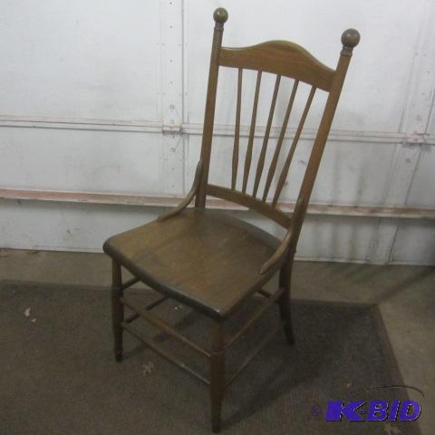 Oak Stick & Ball Chair