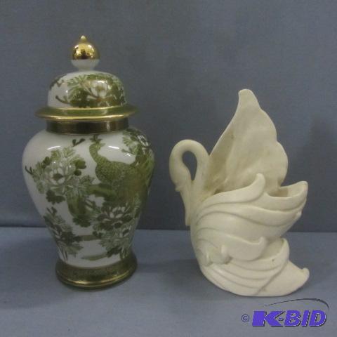 Japanese Ginger Jar, Swan Vase