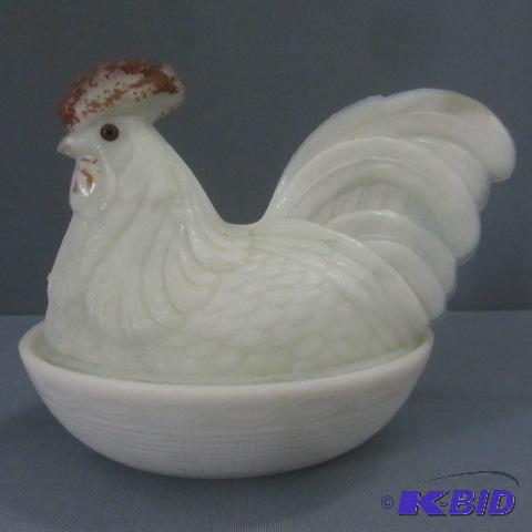 White Nesting Rooster