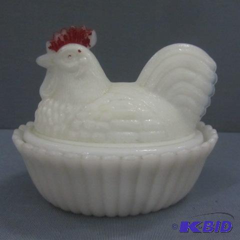 White Nesting Rooster