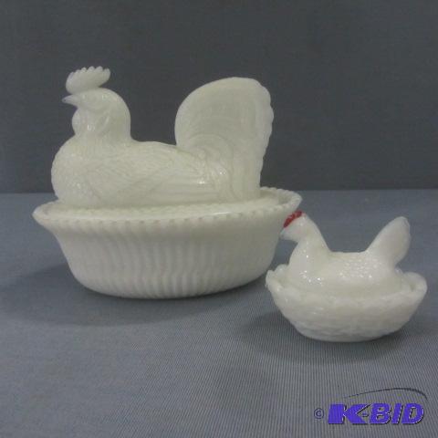 White Nesting Mini & Full Size Hens