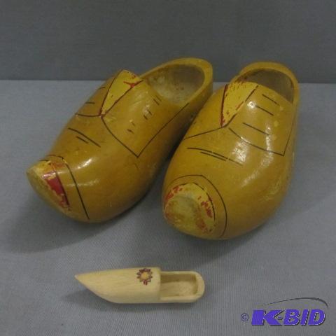 Pair Wooden Shoes