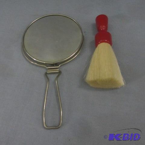 Vintage Clothes Brush, Hand Mirror