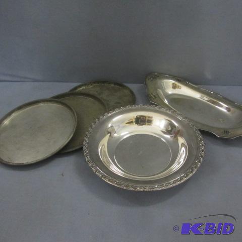 Silver-plate Serving Trays