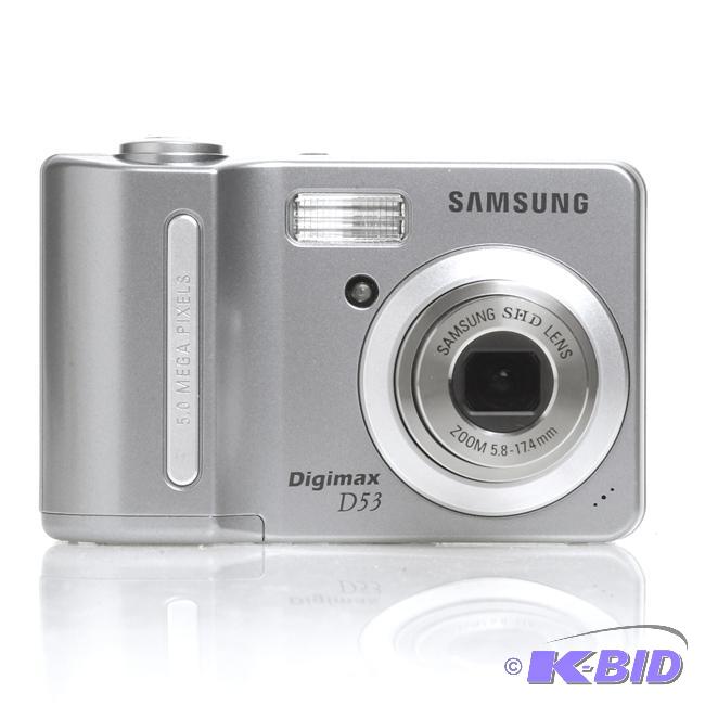 lot 106 image: Samsung Digimax Digital Camera - Silver - Mod...