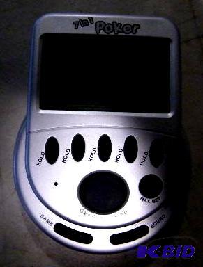 lot 107 image: 7 in 1 Travel Poker Game - Hand held - Comes ...