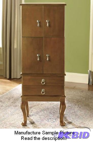 lot 25 image: Jewelry Armoire Exclusive - Oak Finish - Not ...