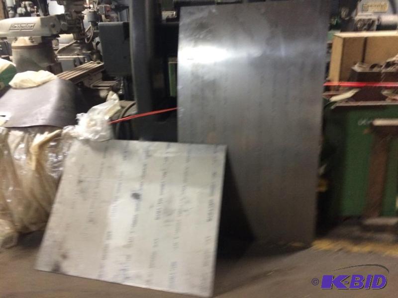 lot 17 image: (2) sheets of stainless steel. (1) 45&quotx3...
