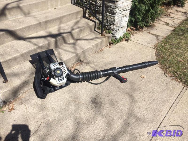Backpack Style Leaf Blower with Gas Engine. &...